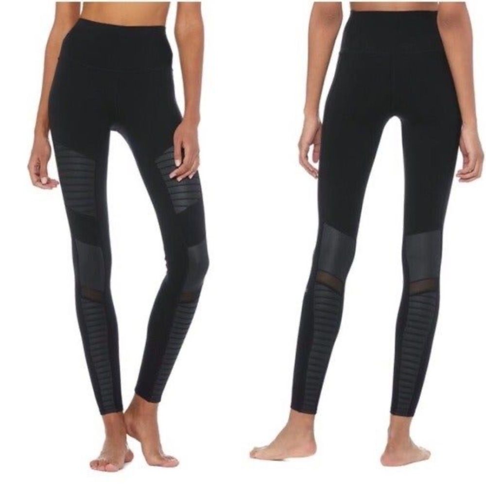 Alo High-Waist Moto Legging Black size XS